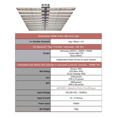 ADJUST-A-WINGS - HELLION VS3 LED 1000W - 10 BAR ADJUST-A-WINGS - HELLION VS3 LED 1000W - 10 BAR