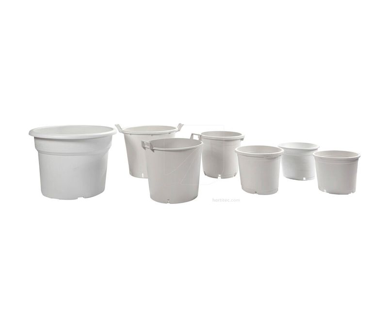 White round pot (25 cm) (10 L