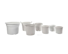 White round pot (25 cm) (10 L