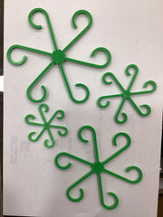 STURDY PLASTIC PLANT  SET 4 CLIPS