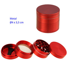 GRINDER - 04cm RED 4 PARTS