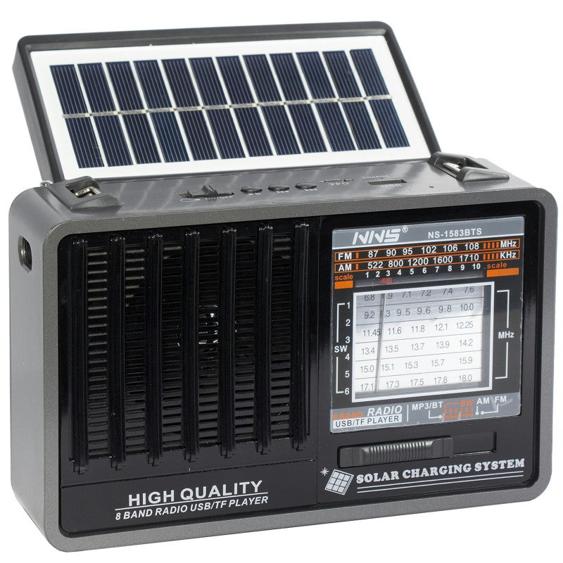 SOLAR RADIO PORTABLE - BLACK COLOR