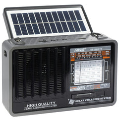SOLAR RADIO PORTABLE - BLACK COLOR