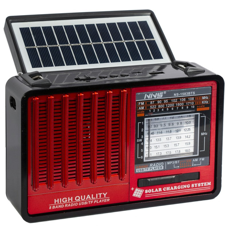 SOLAR RADIO PORTABLE - RED COLOR