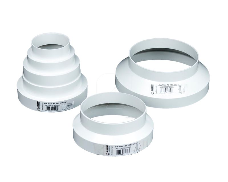 Blauberg plastic reduction coupling 80-120-125-150 mm