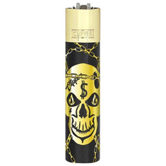 Clipper Metal Lighters With Giftbox Deadly Chains