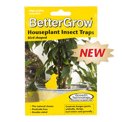 BETTER GROW - YELLOW INSECT TRAPS (BIRD SHAPED) 15 PCS