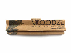 WOODZL Brown Supreme rolling papers with tips and rolling mat
