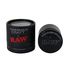 RAW Hammer Craft Medium Aluminium Grinder Black 4 Parts