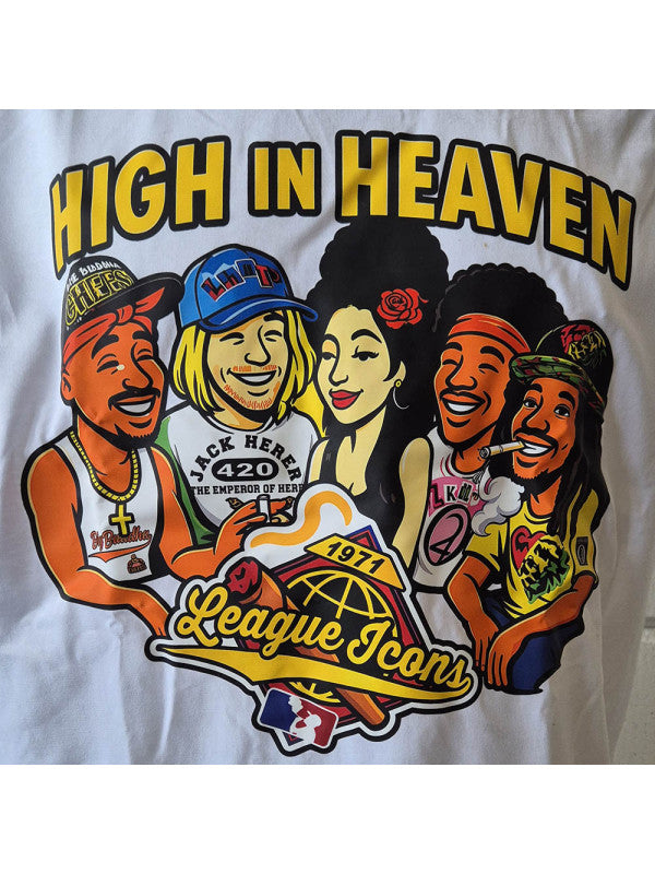High in Heaven League Icons - T-Shirt - White