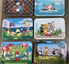 Cartoons – Small Metal Rolling Tray 18cm x 12.5cm