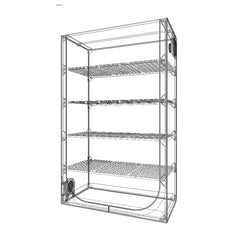 SECRET JARDIN - DARK PROPAGATOR REV 4.0 120X60X190 CM GROW TENT
