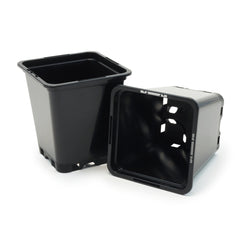 SQURE BLACK POT MACETA PURE NEGRA CUADRADA 30LTR (36X36X37CM)  PURE FACTORY