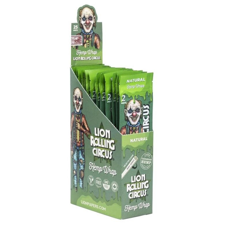 LION ROLLING CIRCUS HEMP WRAP NATURAL