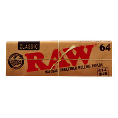 RAW  -  CLASSIC (24 BOOKLETS) SMOKING PAPER 11/4 RAW BLACK