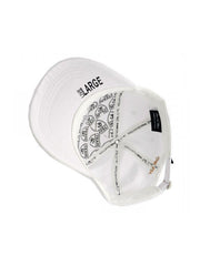 Panda Rose Strapback Hat - White