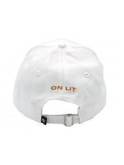 Panda Rose Strapback Hat - White