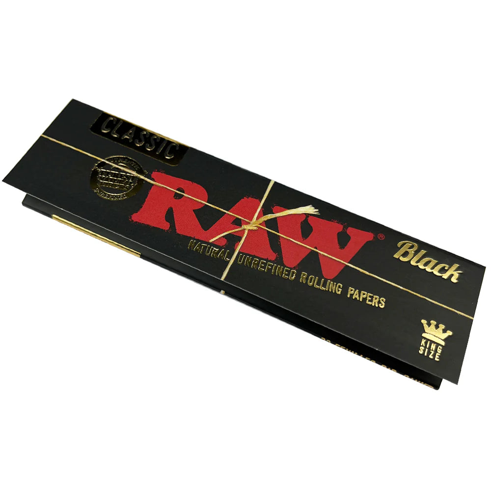 RAW BLACK CLASSIC (WIDE) KING SIZE PAPER