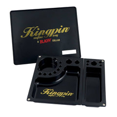 RAW & Kingpin Mafioso Large Plastic Rolling Tray  🌿