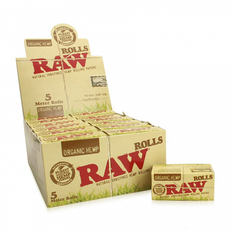 RAW Organic hemp rolls 5 meters slim