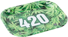 METAL ROLLING TRAY 18X14 CM - 420 GREEN
