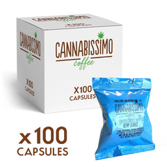 Cannabissimo Nespresso Coffee Capsules with Hemp Leaves (100 capsules)