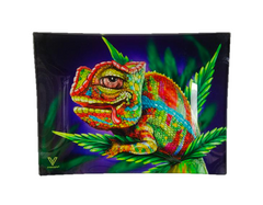 V-SYNDICATE STONED CHAMELEON SMALL GLASS TRAY FOR ROLLIN (16X12CM)