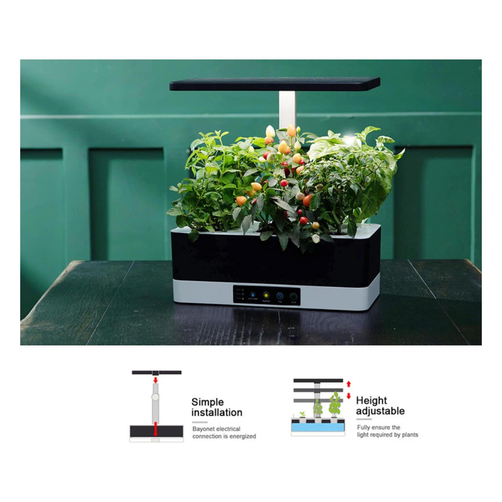 Annecy with smart soil Full Spectrum, Grow Light, Smart Garden Planter Starter Kit Automatic Timer
