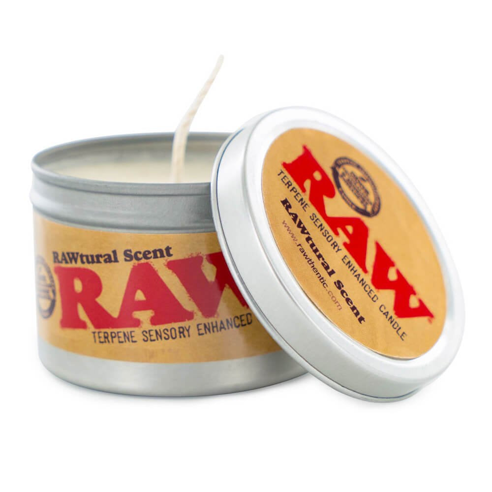 RAW Natural Unrefined Rolling Papers - Terpene Sensory Enhanced Candle RAW SCENT