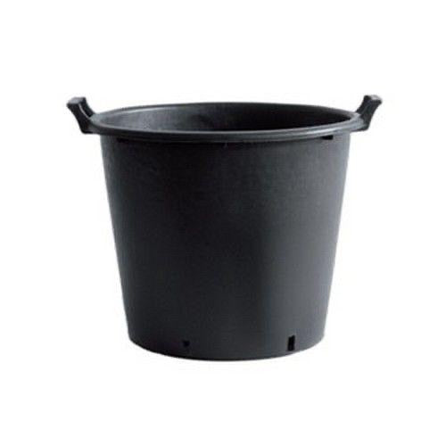 BLACK ROUND PLANT POT 70L ALBER