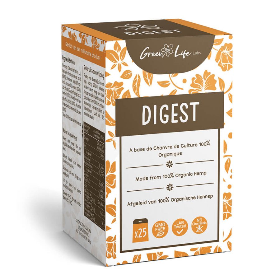Green Life Organic Hemp Digest Tea 30g (25bags/box)