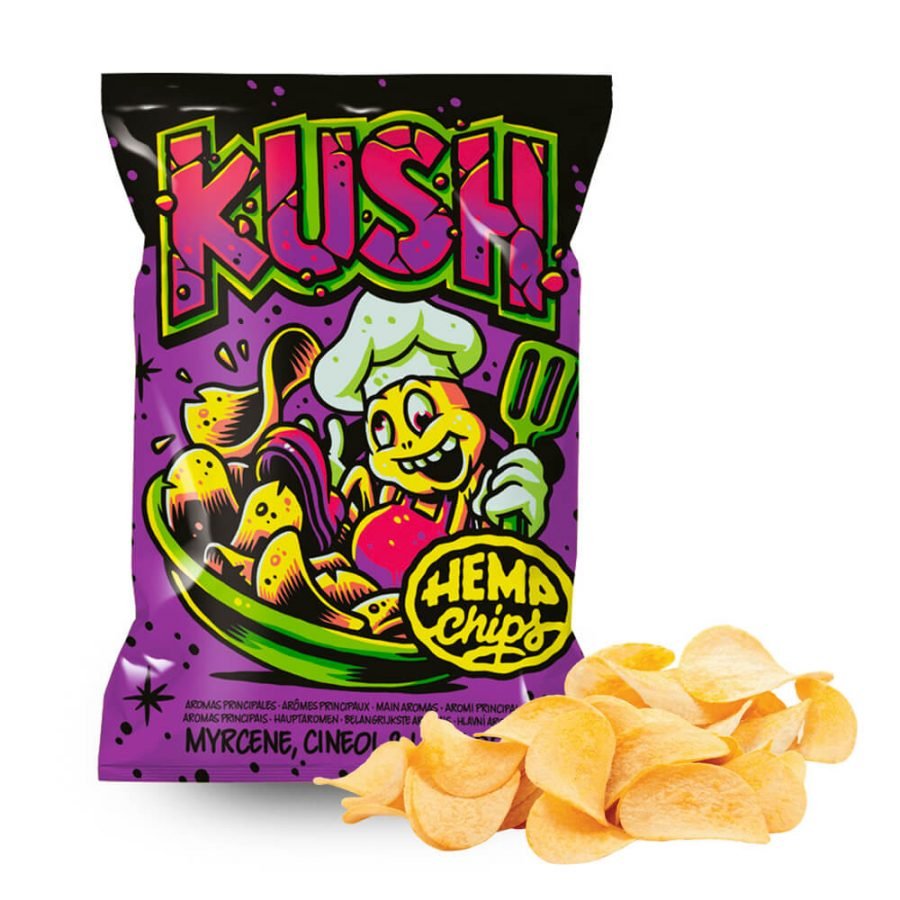 Hemp Chips Kush Artisanal Cannabis Chips THC Free - 35gm
