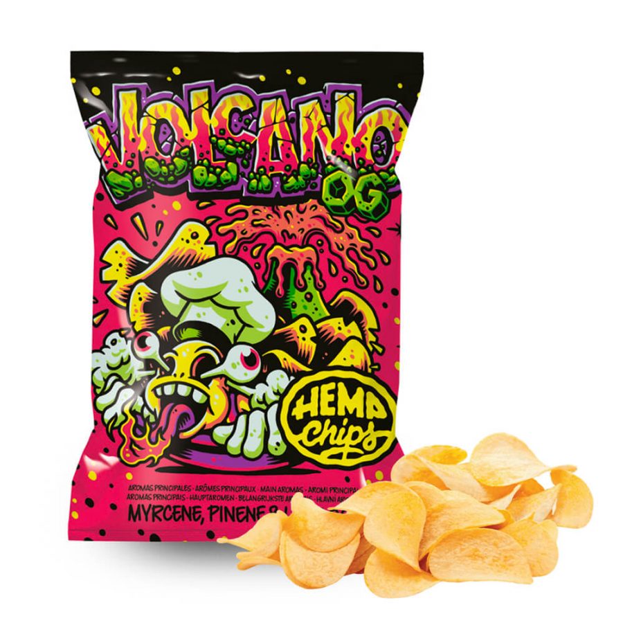 Hemp Chips Volcano OG Artisanal Cannabis Chips THC Free - 35gm