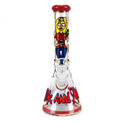 Cartoon Girl Handcrafted Glass Bong 25cm